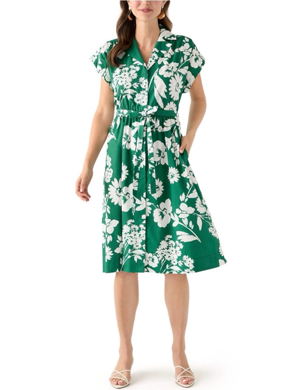 Sandra Darren | Floral Printed Shirtdress